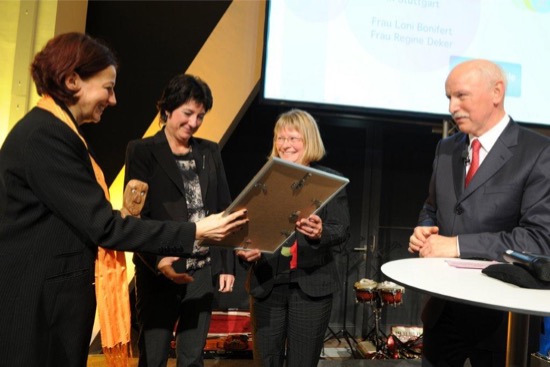 2011-Bürgerpreis der Stadt Stuttgart in der Kategorie Nachhaltigkeit