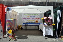 2010-Stand an der Hocketse der Aidshilfe